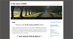 Desktop Screenshot of inthenameofzoey.org